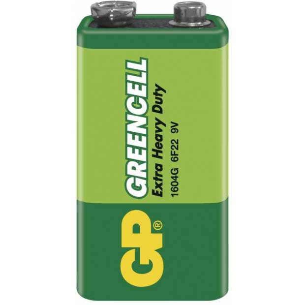 Baterie GP Greencell 6F22 (9V), 1 ks ve fólii GP Batteries