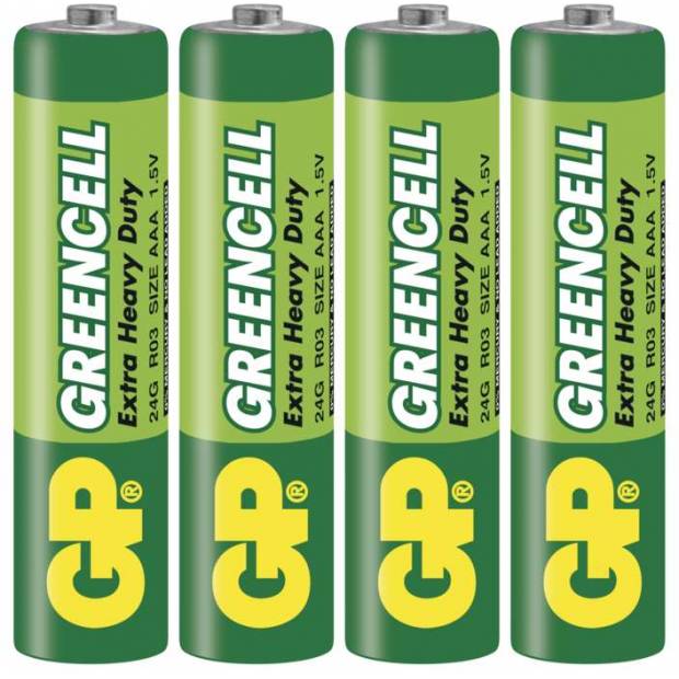 Baterie GP Greencell R03 AAA B1211 mikrotužka 4ks