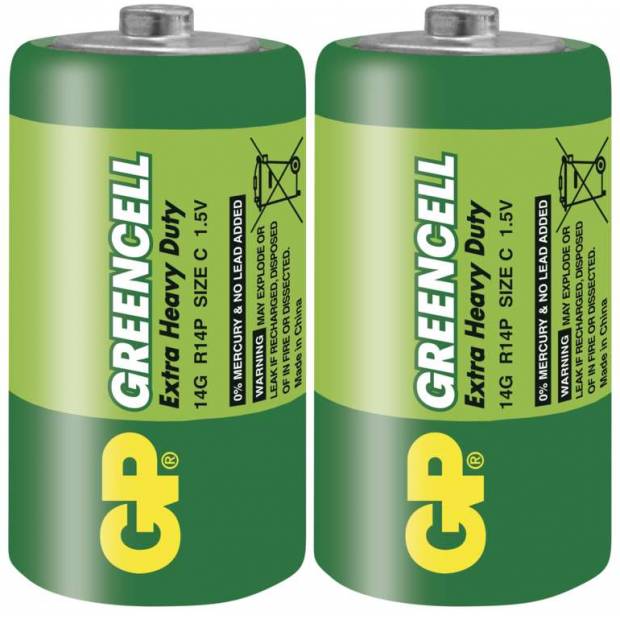 Baterie GP Greencell R14 C B1230 malé mono 1ks