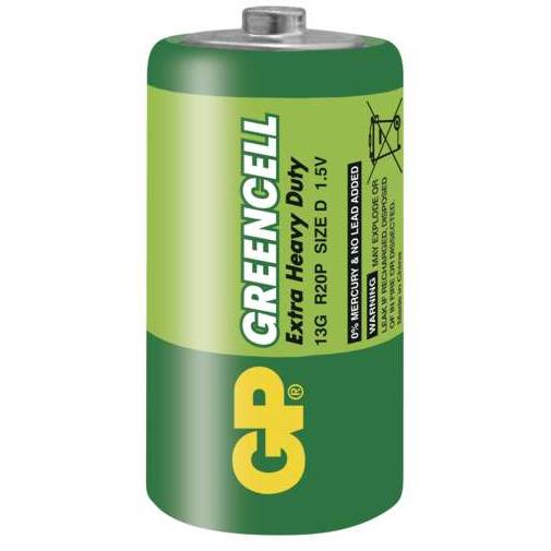 Baterie GP Greencell R20 D B1240 velké mono 1ks