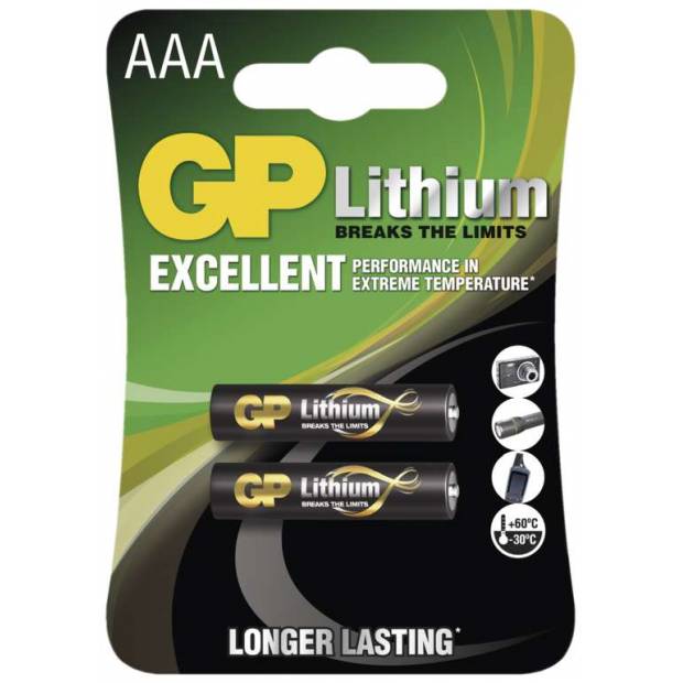 GP baterie lithiová HR03 (AAA), blistr GP Batteries