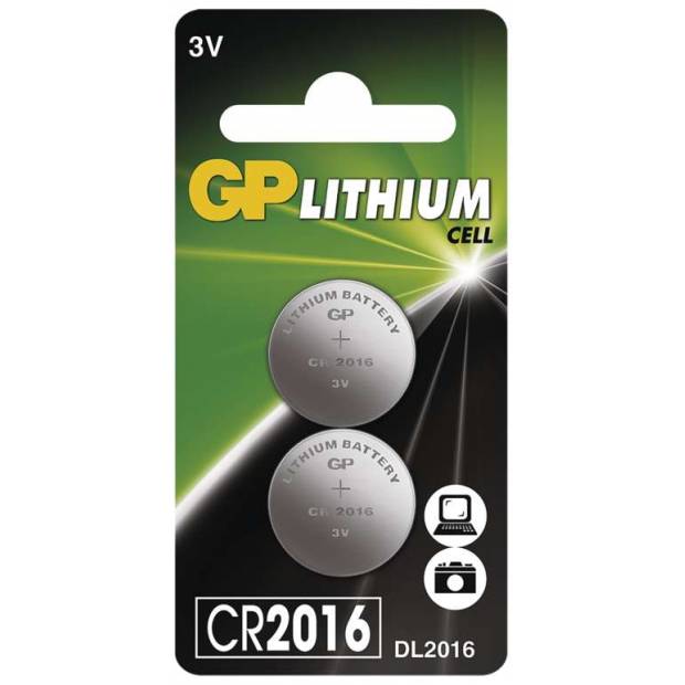 Lithiová knoflíková baterie GP CR2016, blistr GP Batteries
