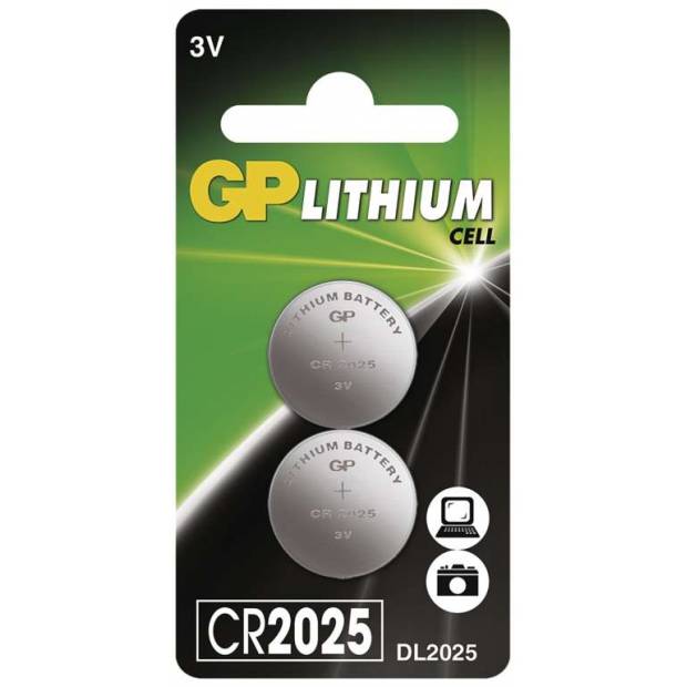 Lithiová knoflíková baterie GP CR2025, blistr GP Batteries