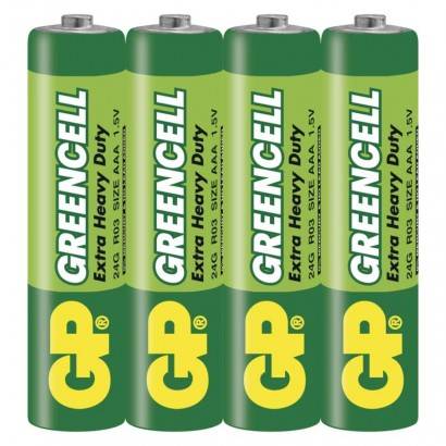Zinková baterie GP Greencell AAA (R03) GP Batteries