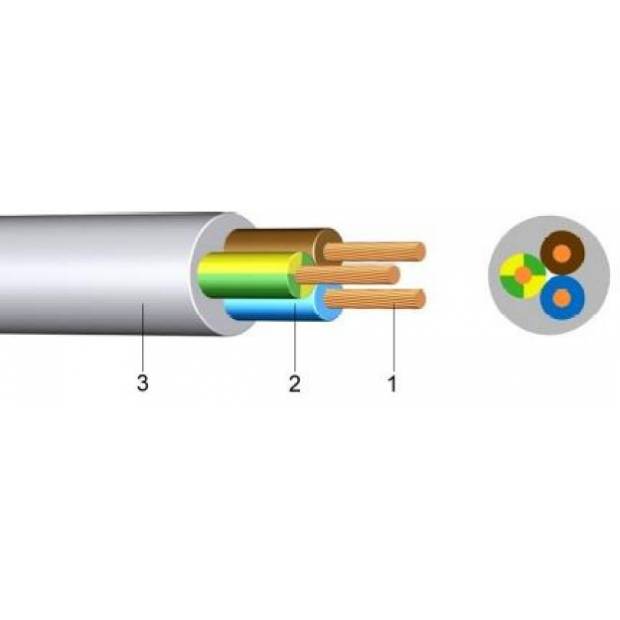 H03VV-F 3x0,5mm (CYLY) kabel