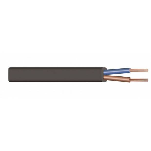 H03VVH2-F 2x0,5mm oválný kabel černý
