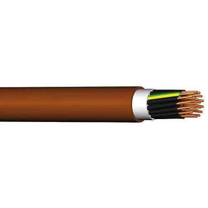 Silový kabel PRAFlaDur-J 4x1.5 P60-R s malým množstvím uvolněného tepla v případě požáru