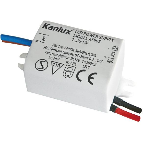 ADI 350 1-3W  Elektronický transformátor pro napájení LED svítidel Kanlux