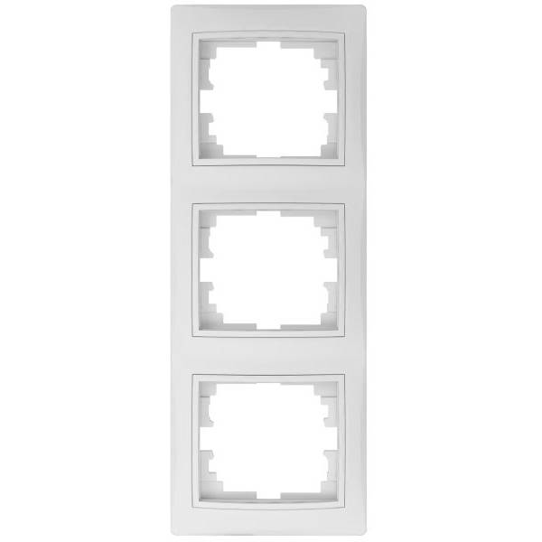 DOMO Trojnásovný vertikální rámeček - bílá Kanlux