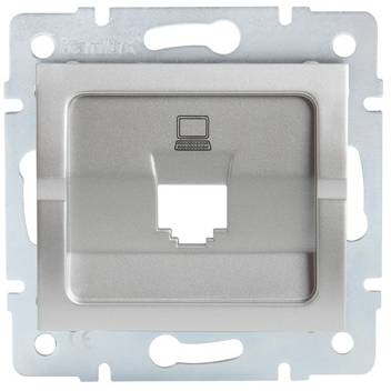 LOGI   Adaptér datové zásuvky 1xRJ45 - stříbrný Kanlux