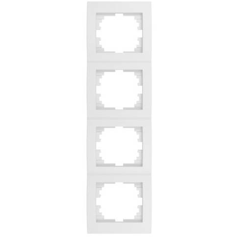 LOGI Čtyřnásobný vertikální rámeček - bílá Kanlux