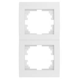 LOGI Dvojnásobný vertikální rámeček - bílá Kanlux