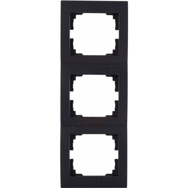 LOGI   Trojnásobný vertikální rámeček - černá matná Kanlux