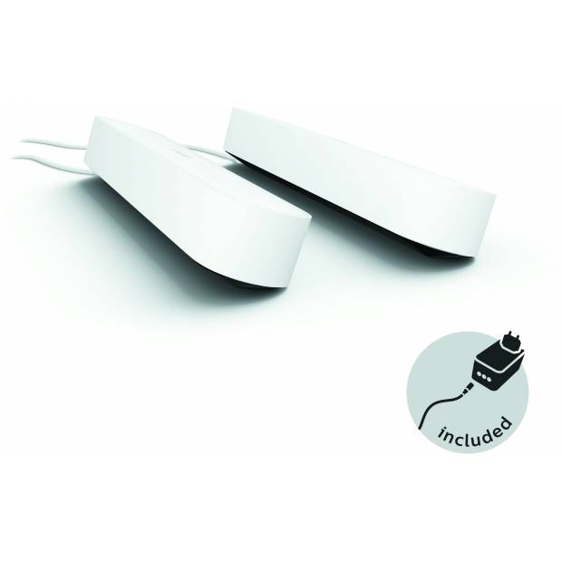 Hue LED White and Color Ambiance Stolní svítidlo Philips Play double pack 78202/31/P7 bílý 2200K-6500K Massive
