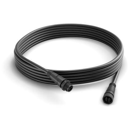 Hue prodlužovací kabel 5 m k venkovním svítidlům Philips Calla a Lily 17424/30/PN černý Massive