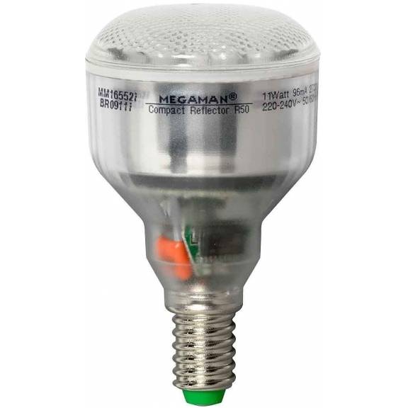 Úsporná žárovka 11W E14 2700°K R50 žárovkové světlo BR0911i Megaman