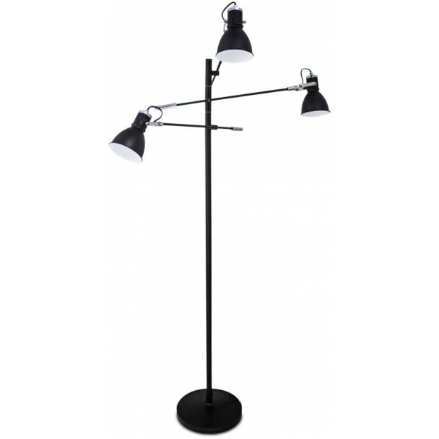 SESSAK RPIGL3M Pigalle 4100240-4002 - Moderní stojací lampa se třemi stínidly 40W, 3 x E27, černá Nordlux