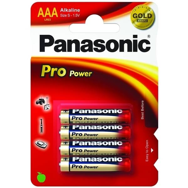 Alkaline Pro Power LR03 AAA 1.5V baterie mikrotužka 4ks Panasonic