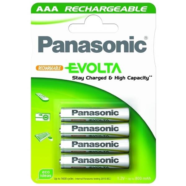 Panasonic Evolta HR03 AAA 1,2V Ni-MH 750mAh aku baterie 4ks