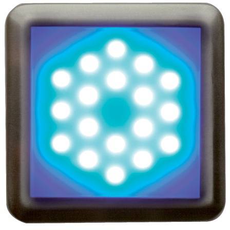 DEKORA 2 dekorativní LED svítidlo, nerez - modrá Panlux