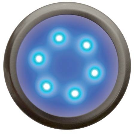DEKORA 3 dekorativní LED svítidlo, nerez - modrá Panlux