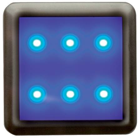 DEKORA 4 dekorativní LED svítidlo, nerez - modrá Panlux