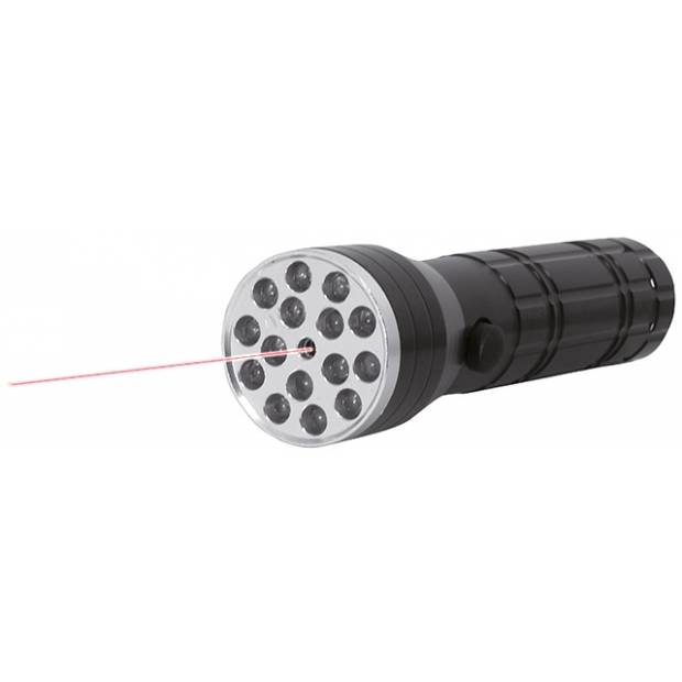 LASER LED svítilna a laser ukazovátko, černá Panlux