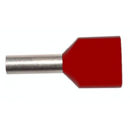 DD  1,5- 8 rudá Dutinka dvojitá o průřezu 2x1,5mm2 / 8mm