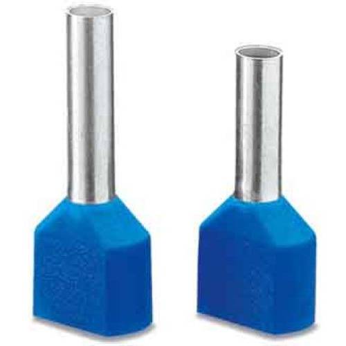 DD  2,5-10 modrá Dutinka dvojitá o průřezu 2x2,5mm2 / 10m