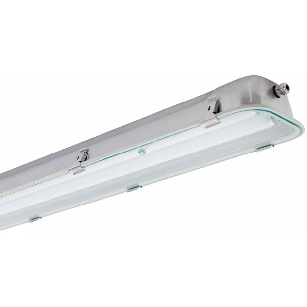 Průmyslové klasické prachotěsné svítidlo na zářivky s paticí G13 TREVOS 45145 montáž na stěnu nebo na strop