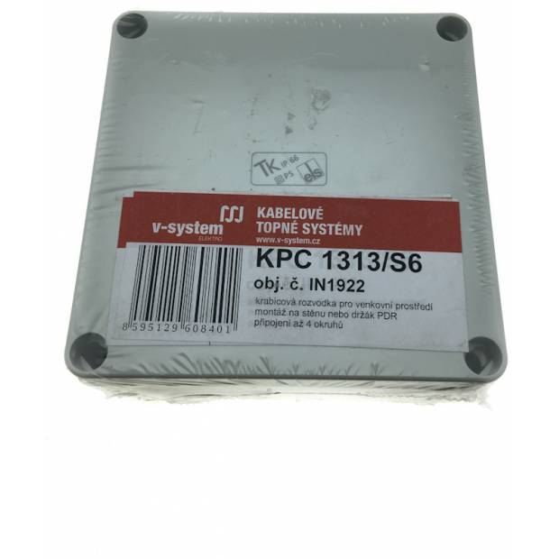 Krabicová rozvodka KPC 1313/S6 pro samoregulační kabely