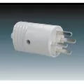 5538N-C01706 S Vidlice s přímým vývodem, 10 A, 48 V AC, vzor L, šedá