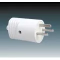 5538N-C01703 B Vidlice s přímým vývodem, 10 A, 250 V AC, DC, vzor C2, bílá