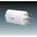 5538N-C01706 B Vidlice s přímým vývodem, 10 A, 48 V AC, vzor L, bílá