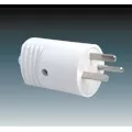5538N-C01701 B Vidlice s přímým vývodem, 10 A, 250 V AC, DC, vzor C, bílá