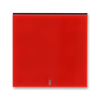 3559H-A00653 65 kryt jednoduchý s průzorem červená/kouř. černá ABB
