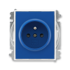 5519E-A02357 14 jednozásuvka Element chráněná modrá-bílá ABB