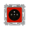 5599H-A02357 65 jednozásuvka s ochranou před přepětím s optickou signalizací červená/kouř. černá ABB