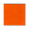 3559H-A00653 66 kryt jednoduchý s průzorem oranžová/kouř. černá ABB