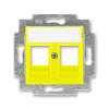 5014H-A01018 64 kryt zásuvky komunikační žlutá ABB