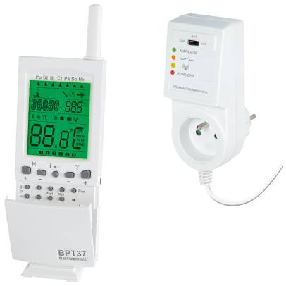 Bezdrátový inteligentní termostat BT37 pro různé typy zdrojů teple Elektrobock