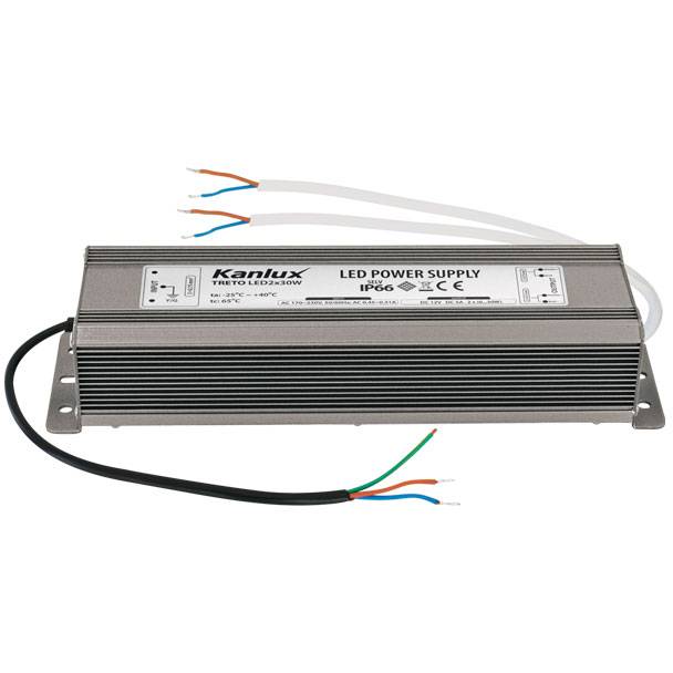 TRETO LED2x30W Elektronický napěťový transformátor 12V Kanlux