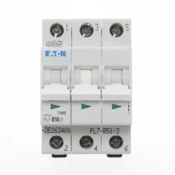 PL7-B50/3 Jistič třífázový 50A Eaton 263400