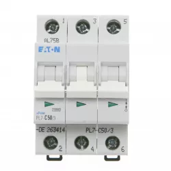 PL7-C50/3 Jistič třífázový 50A Eaton 263414