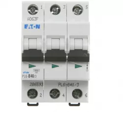 PL6-B40/3 Jistič třífázový 40A Eaton 286593