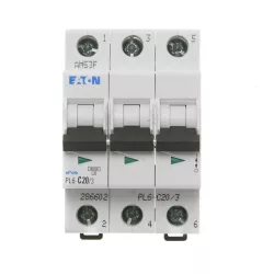 PL6-C20/3 Jistič třífázový 20A Eaton 286602