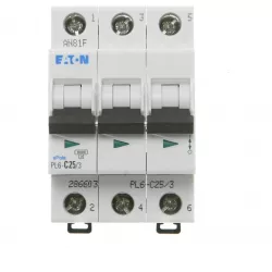 PL6-C25/3 Jistič třífázový 25A Eaton 286603