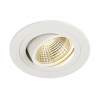 113901 NEW TRIA LED DL Set matná bílá vestavné stropní svítidlo kruhové výklopné