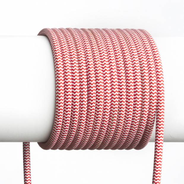 FIT textilní kabel 3X0,75 1bm červená/bílá  SLV