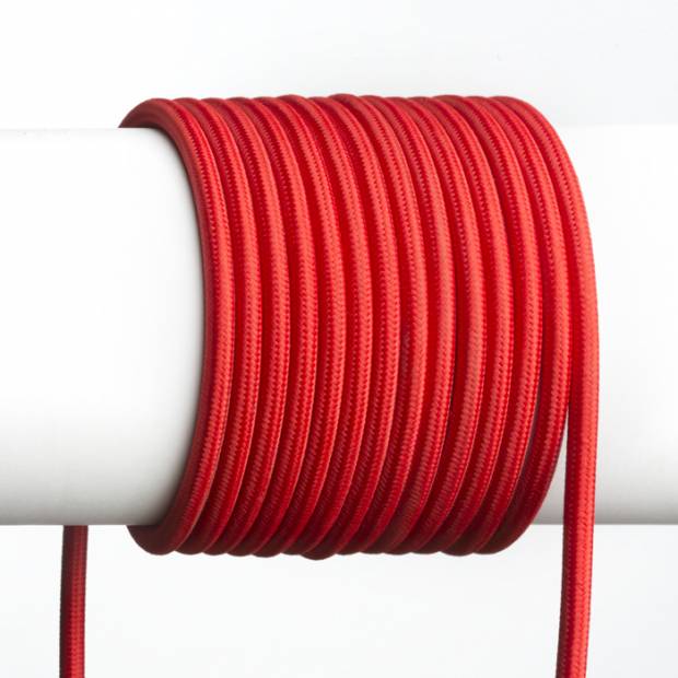 FIT textilní kabel 3X0,75 1bm červená  SLV
